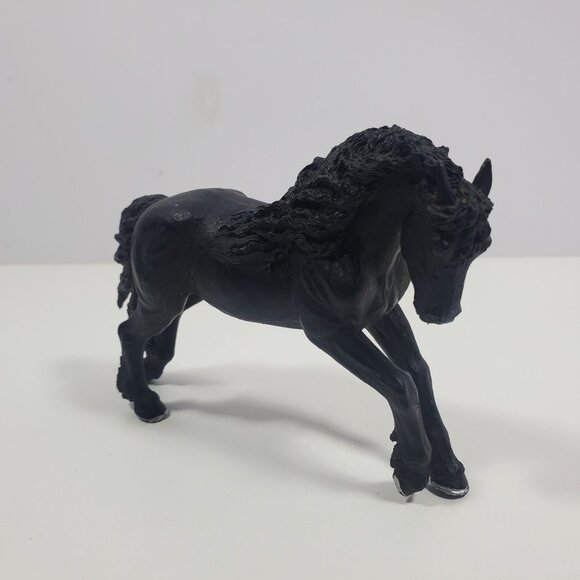 2005 Safari LTD Friesian Horse Black 5" Figure Retired - Picture 11 of 16